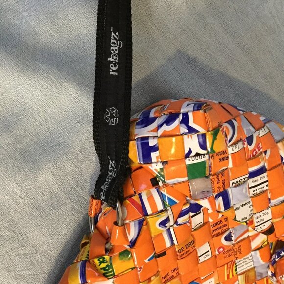 Rebagz Half the Sky Designs Upcycled Woven Shoulder Bag - Picture 4 of 12